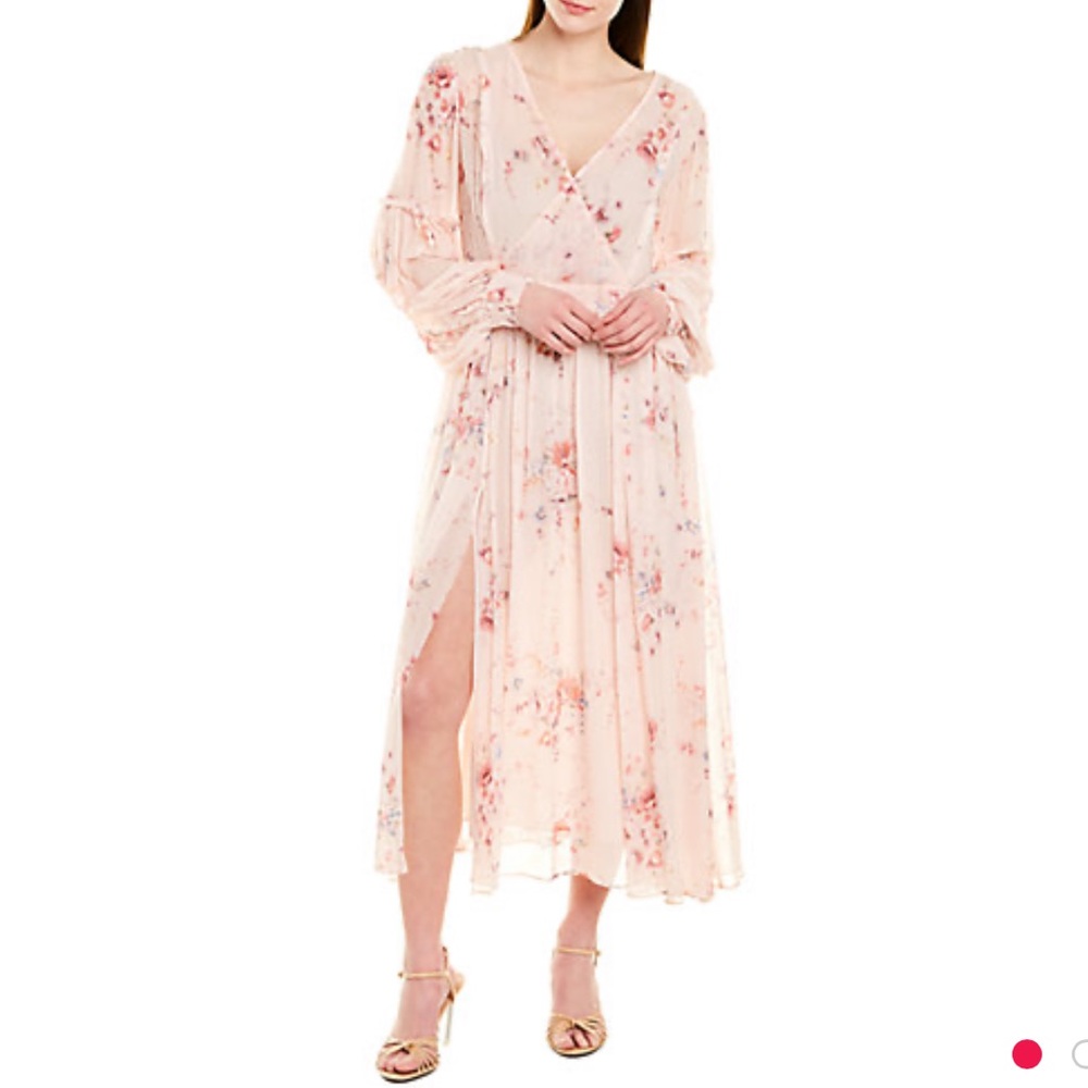Love Shack Fancy - Chiffon Design Crossover Dress